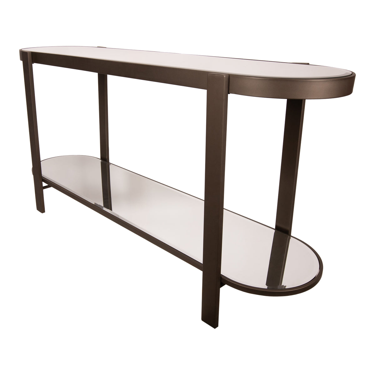 Mesa consola Yozan con espejo y patas de metal PTMD