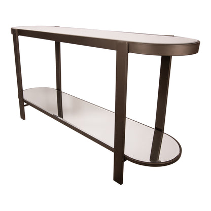 Mesa consola Yozan con espejo y patas de metal PTMD