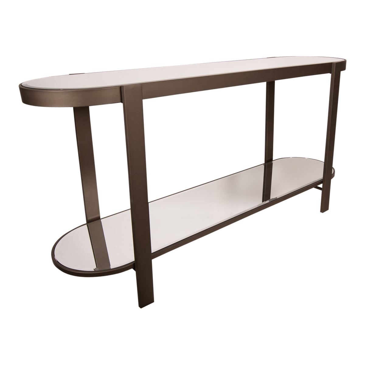 Mesa consola Yozan con espejo y patas de metal PTMD