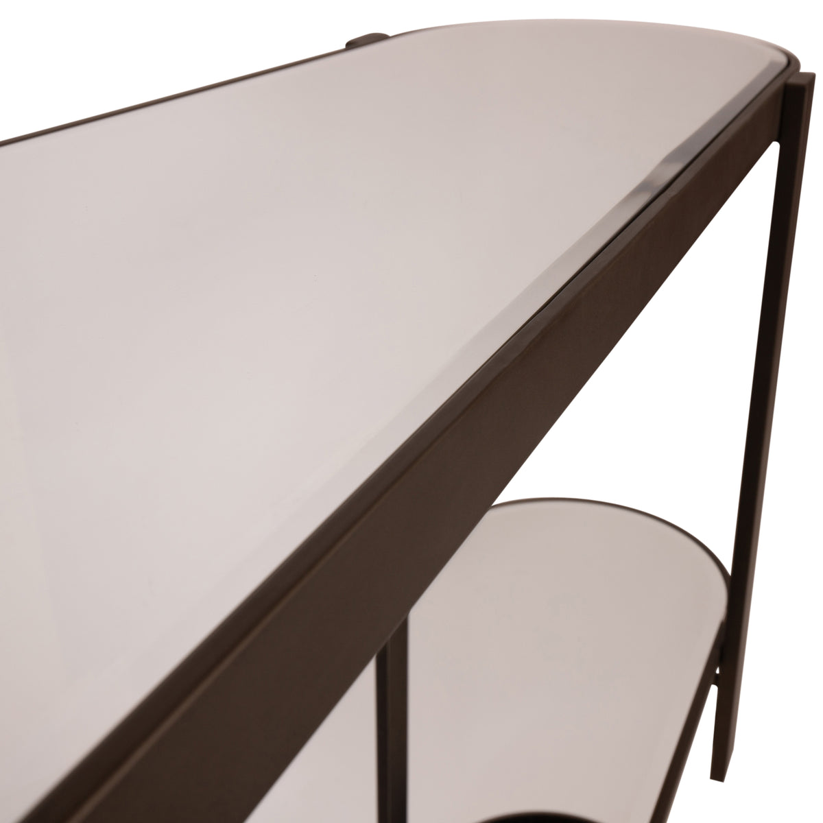 Mesa consola Yozan con espejo y patas de metal PTMD
