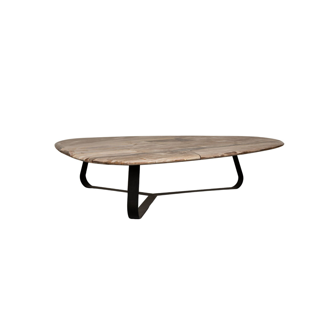 Mesa de centro Deeba de madera petrificada 130 PTMD