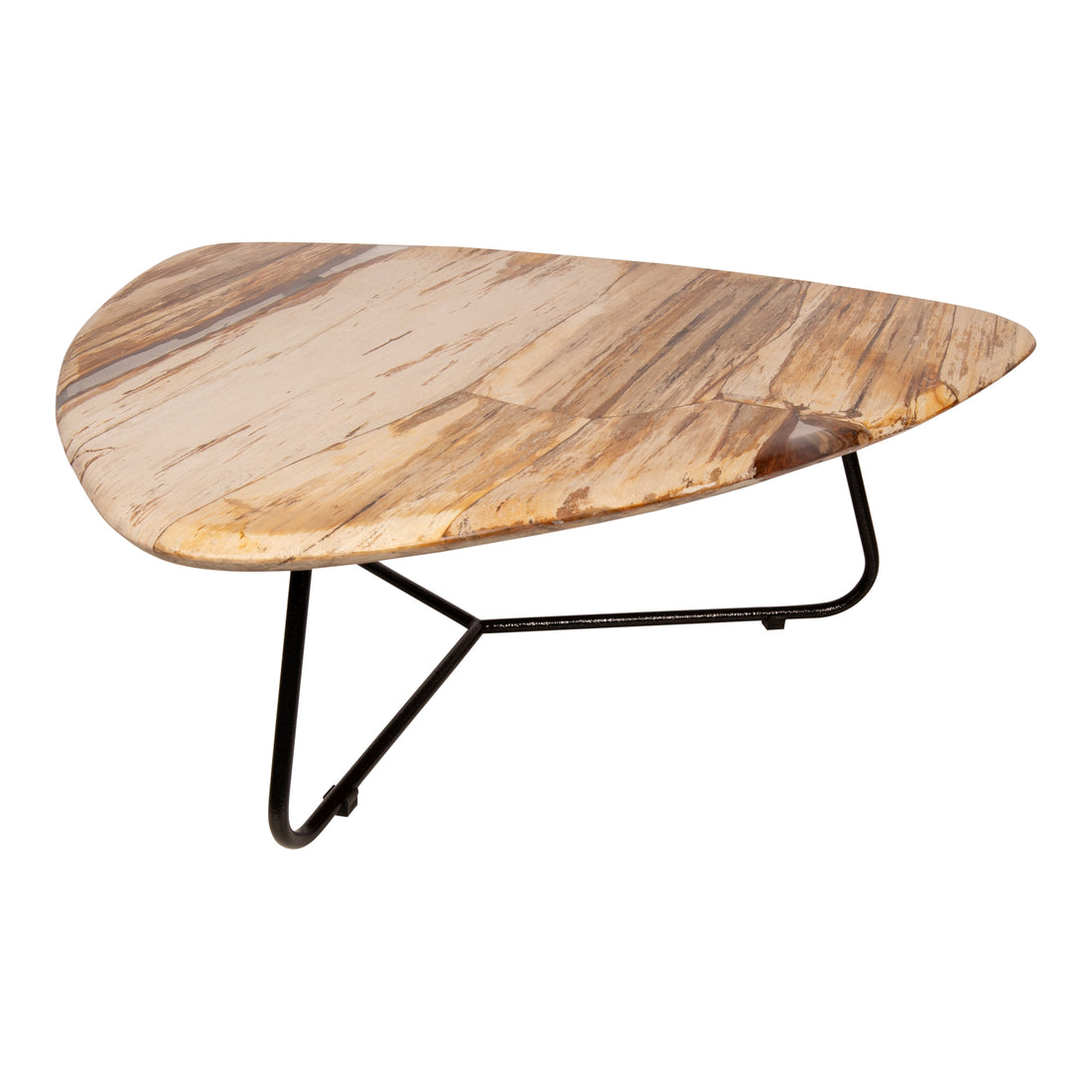 Mesa de centro Deeba de madera petrificada 95 PTMD