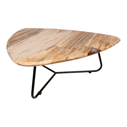Mesa de centro Deeba de madera petrificada 95 PTMD