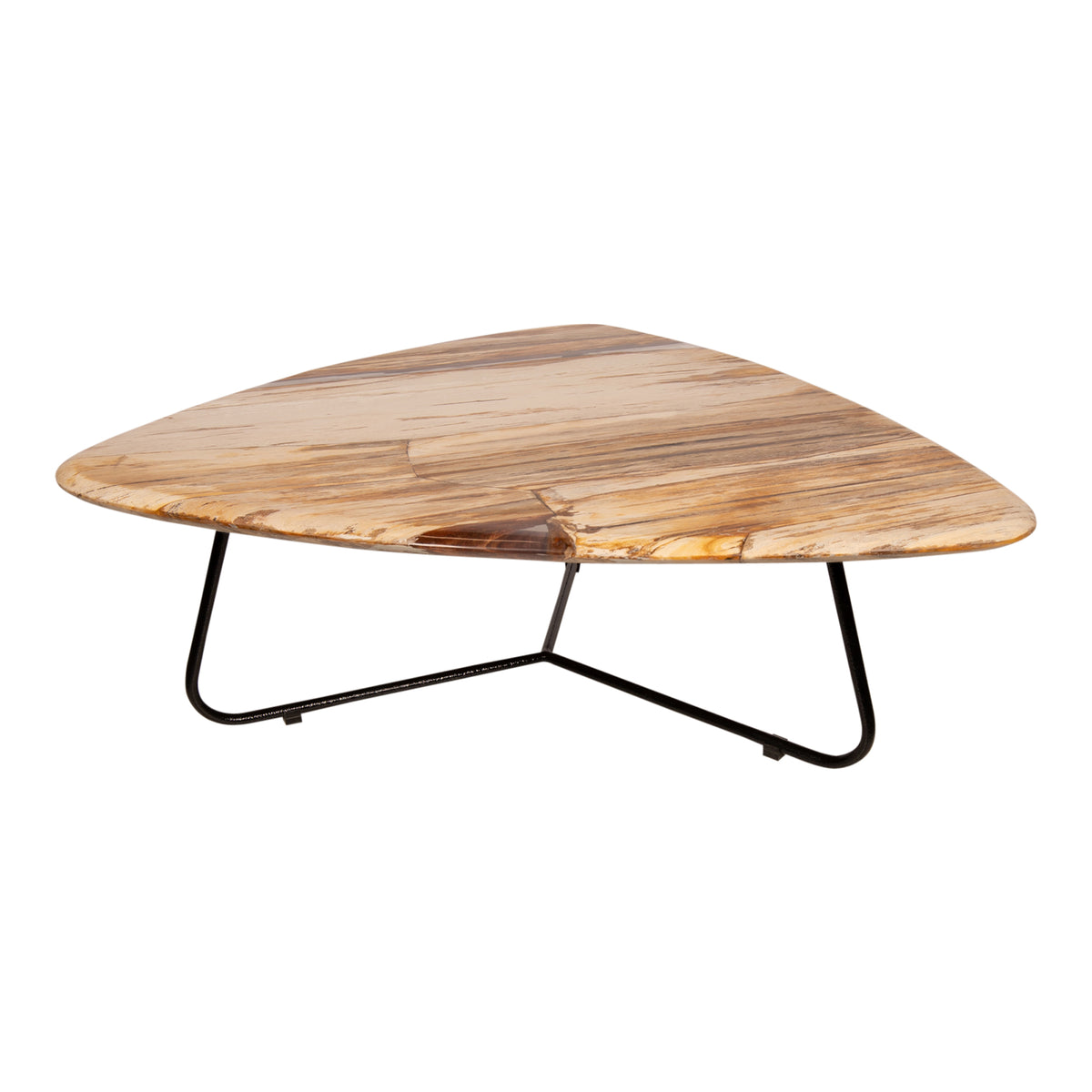 Mesa de centro Deeba de madera petrificada 95 PTMD