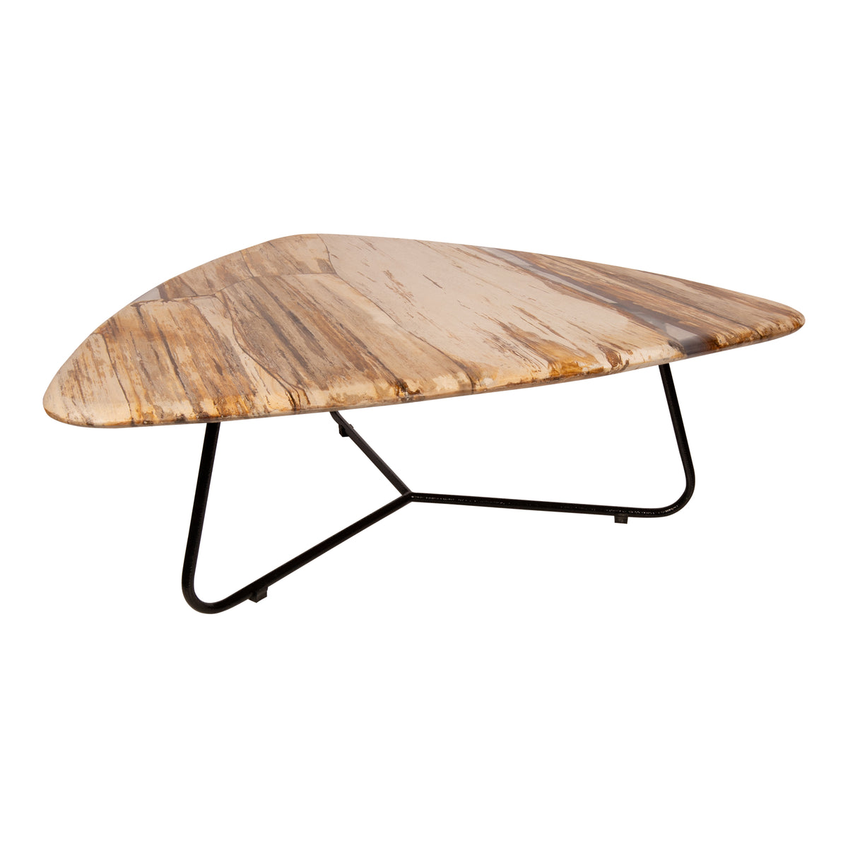 Mesa de centro Deeba de madera petrificada 95 PTMD