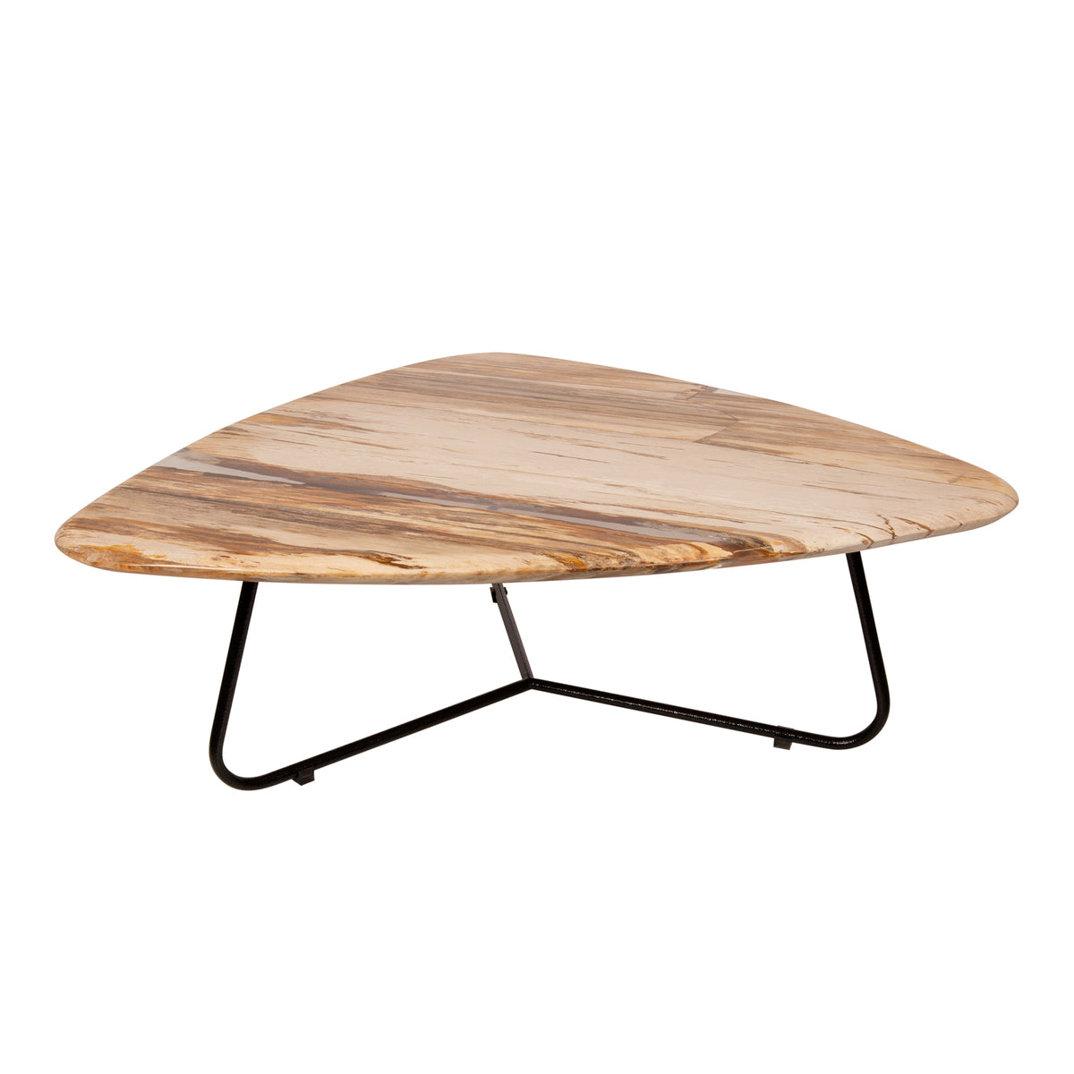 Mesa de centro Deeba de madera petrificada 95 PTMD