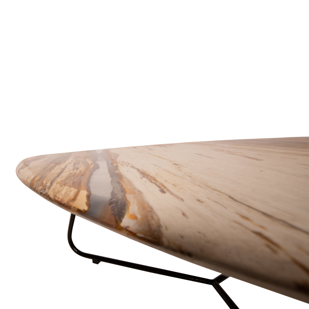 Mesa de centro Deeba de madera petrificada 95 PTMD