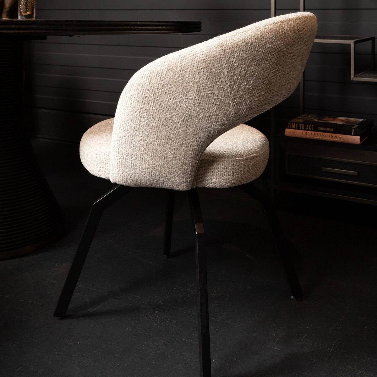 Silla de comedor Aranea beige Symphony 3 PTMD