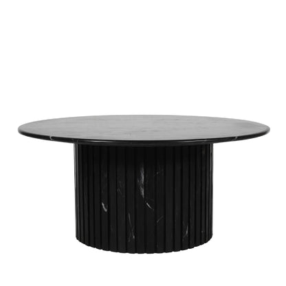 Mesa de centro Neelim - 91x91x41 cm - Mármol - Negro PTMD
