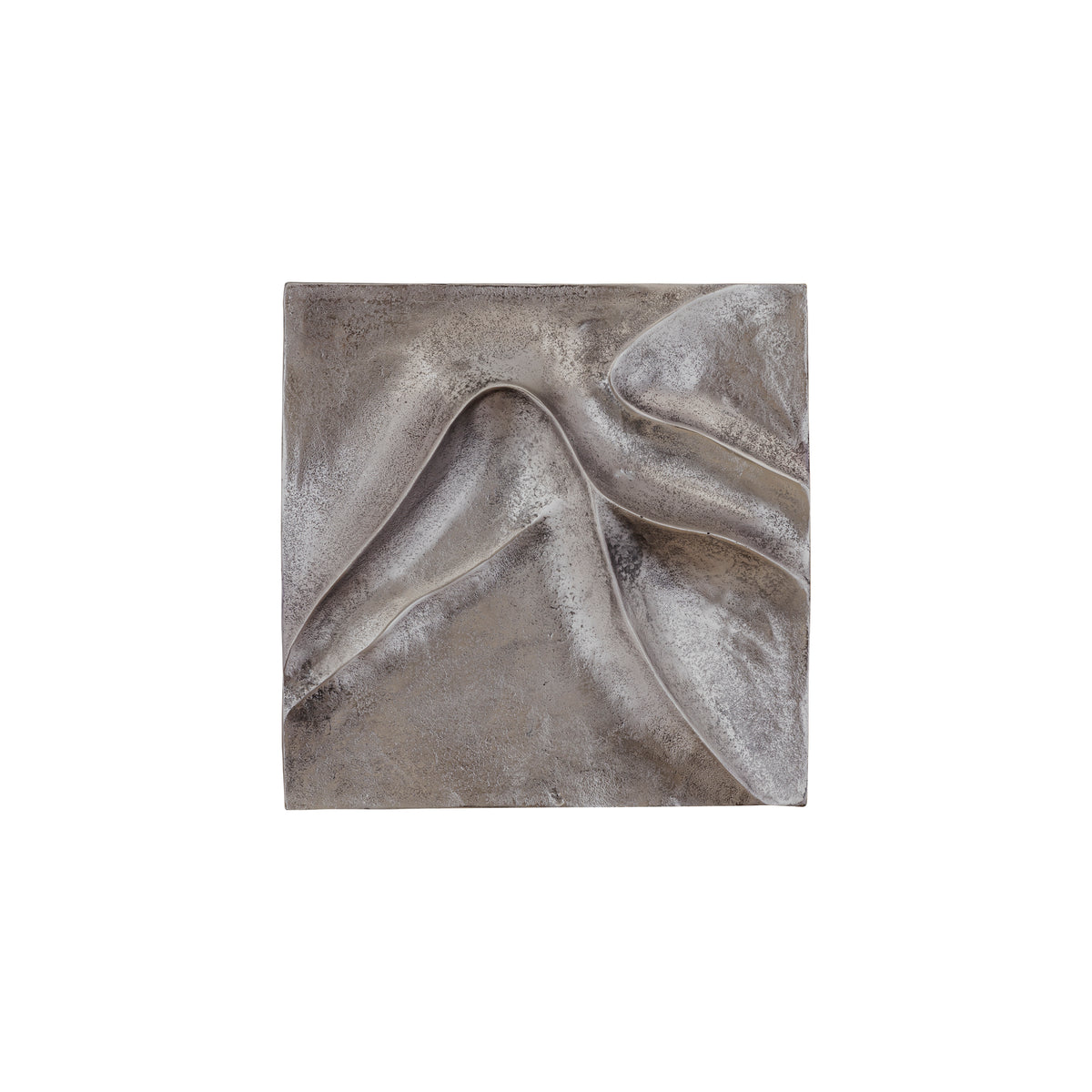 Panel de pared Gihan S - 42x5x42 cm - Aluminio - Plata PTMD