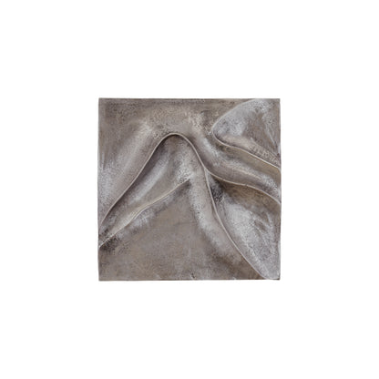 Panel de pared Gihan S - 42x5x42 cm - Aluminio - Plata PTMD