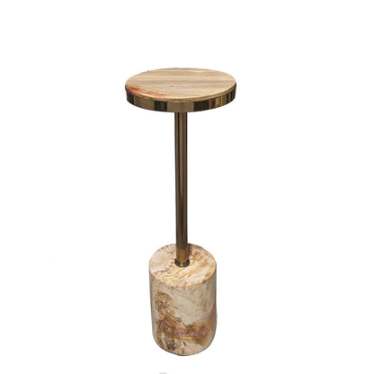 Mody Mesa auxiliar Madera petrificada Natural PTMD