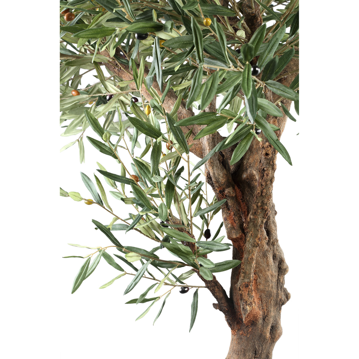 Árbol de olivo verde en maceta 120x120x210cm PTMD