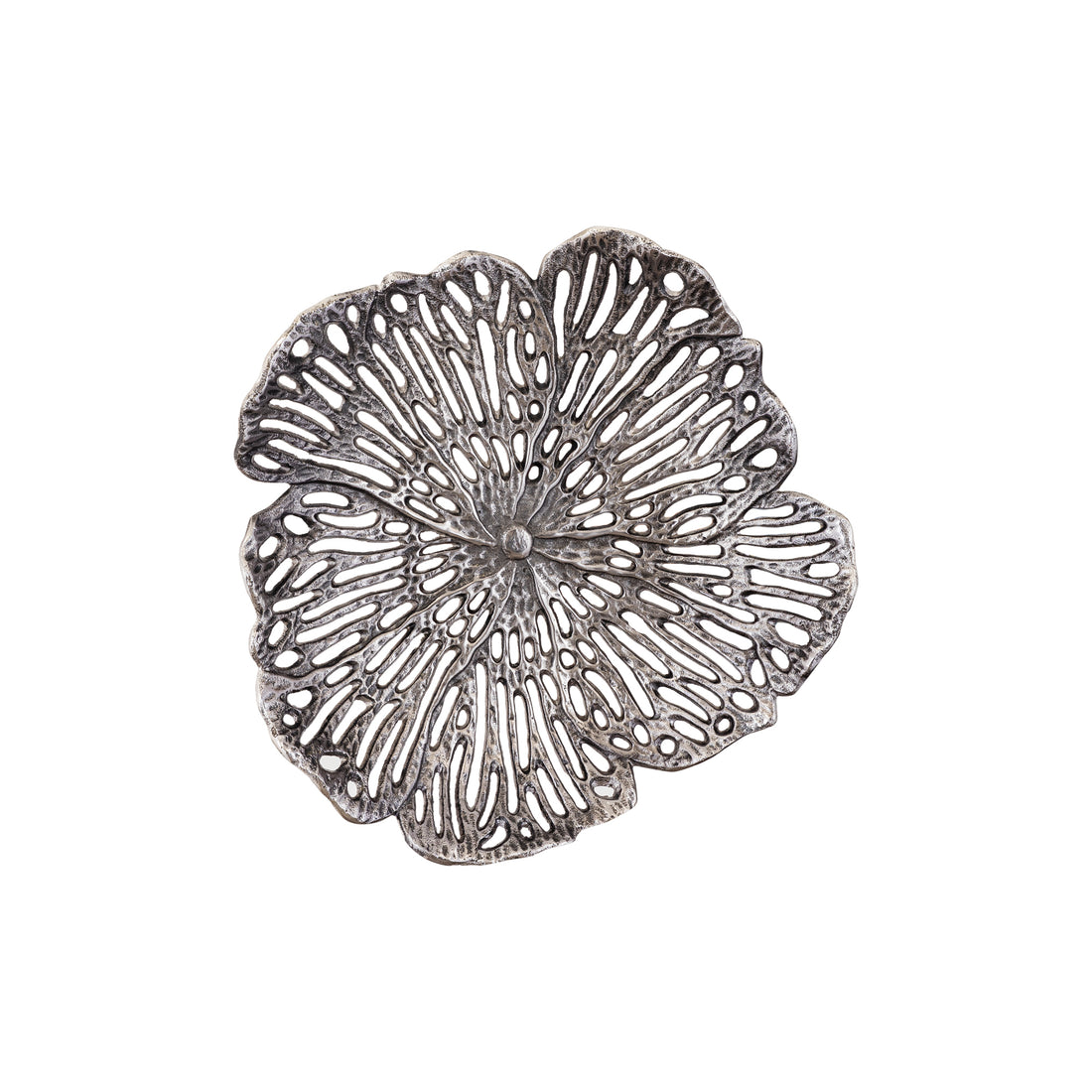 Plato Ryhann M - 38x37x8 cm - Aluminio - Plata PTMD