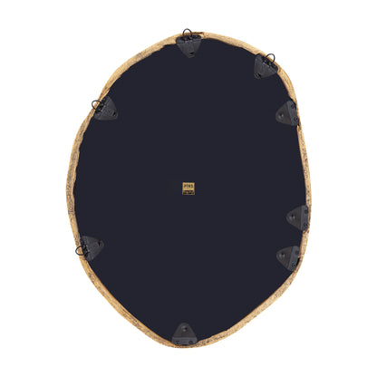 Espejo Paislie Brass de forma orgánica redondo 56x3x72cm PTMD