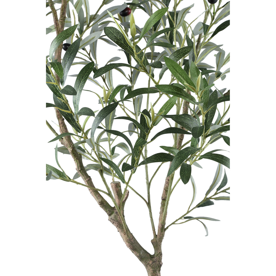Árbol de olivo verde en maceta L 110x70x156cm PTMD