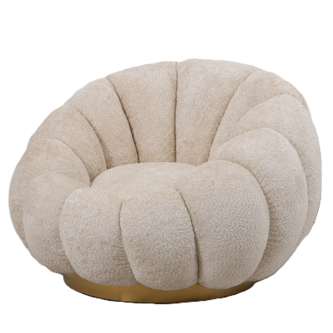 Sillón giratorio Daisy crema Euphoria PTMD