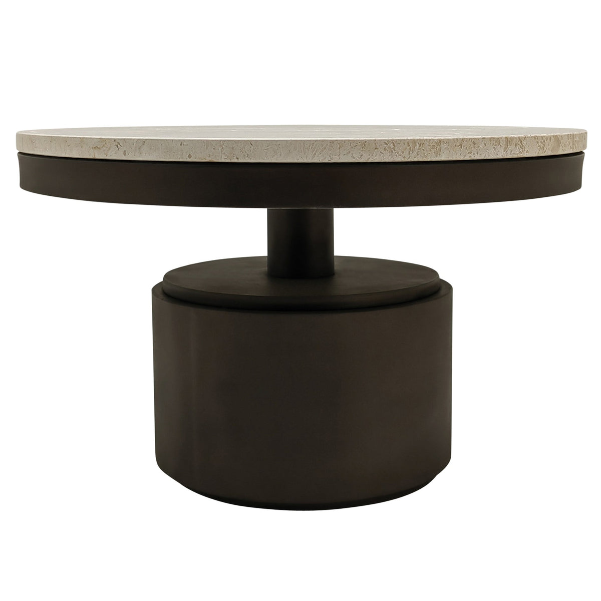 Bregt Mesa de centro baja Mármol beige PTMD