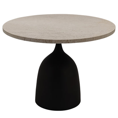 Patras Mesa auxiliar Mármol beige Redonda Ø60cm PTMD
