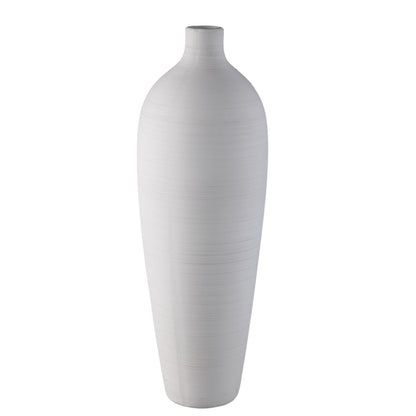 Jarrón botella Cavinn Cerámica Blanco Ø24cm x H70cm PTMD