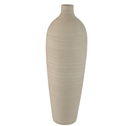 Jarrón botella Cavinn Cerámica Beige Ø24cm x H70cm PTMD