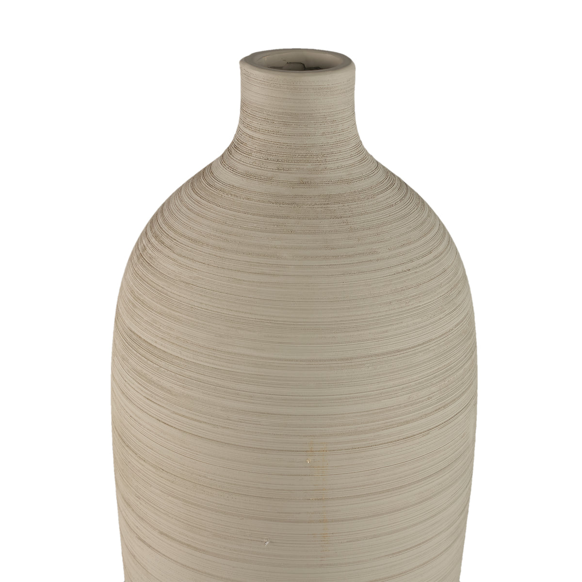 Jarrón botella Cavinn Cerámica Beige Ø24cm x H70cm PTMD