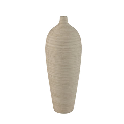Jarrón botella Cavinn Cerámica Beige Ø18cm x H49cm PTMD