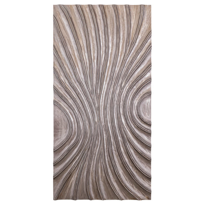 Panel de pared Reddie Wavvy marrón brillante grande 80x160 cm PTMD