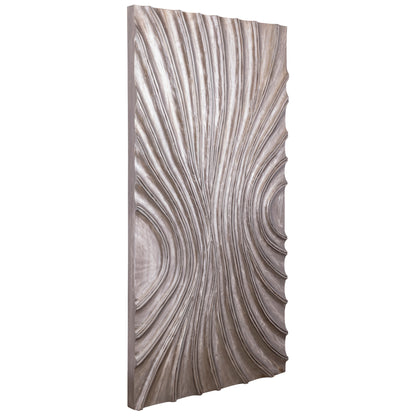Panel de pared Reddie Wavvy marrón brillante grande 80x160 cm PTMD