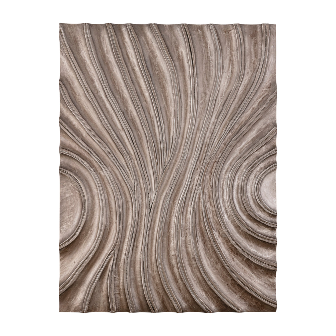 Panel de pared Reddie Wavvy marrón brillante mediano 90x120 cm PTMD