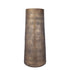 Kardine Antique Gold Alu Pot Dented Pattern High L van PTMD, hoge aluminium pot in antiek goud op witte achtergrond