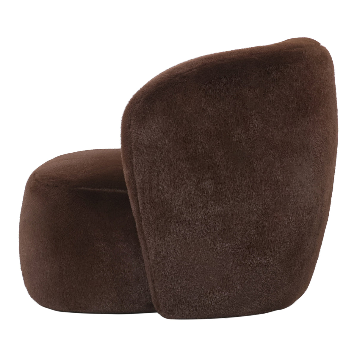 Sillón Aphrodite marrón oscuro de piel sintética PTMD