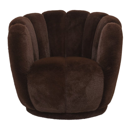 Sillón Furia marrón oscuro de piel PTMD