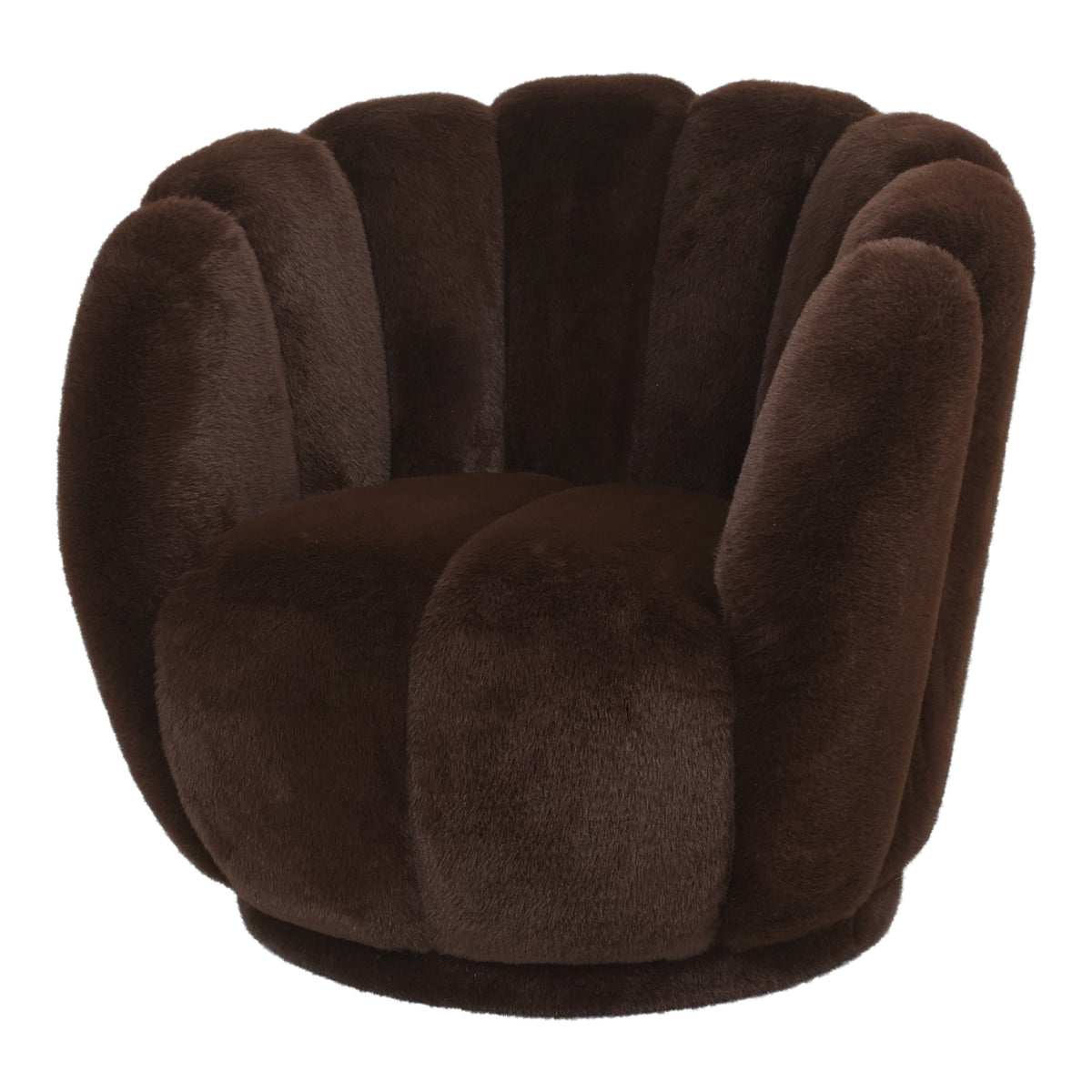Sillón Furia marrón oscuro de piel PTMD