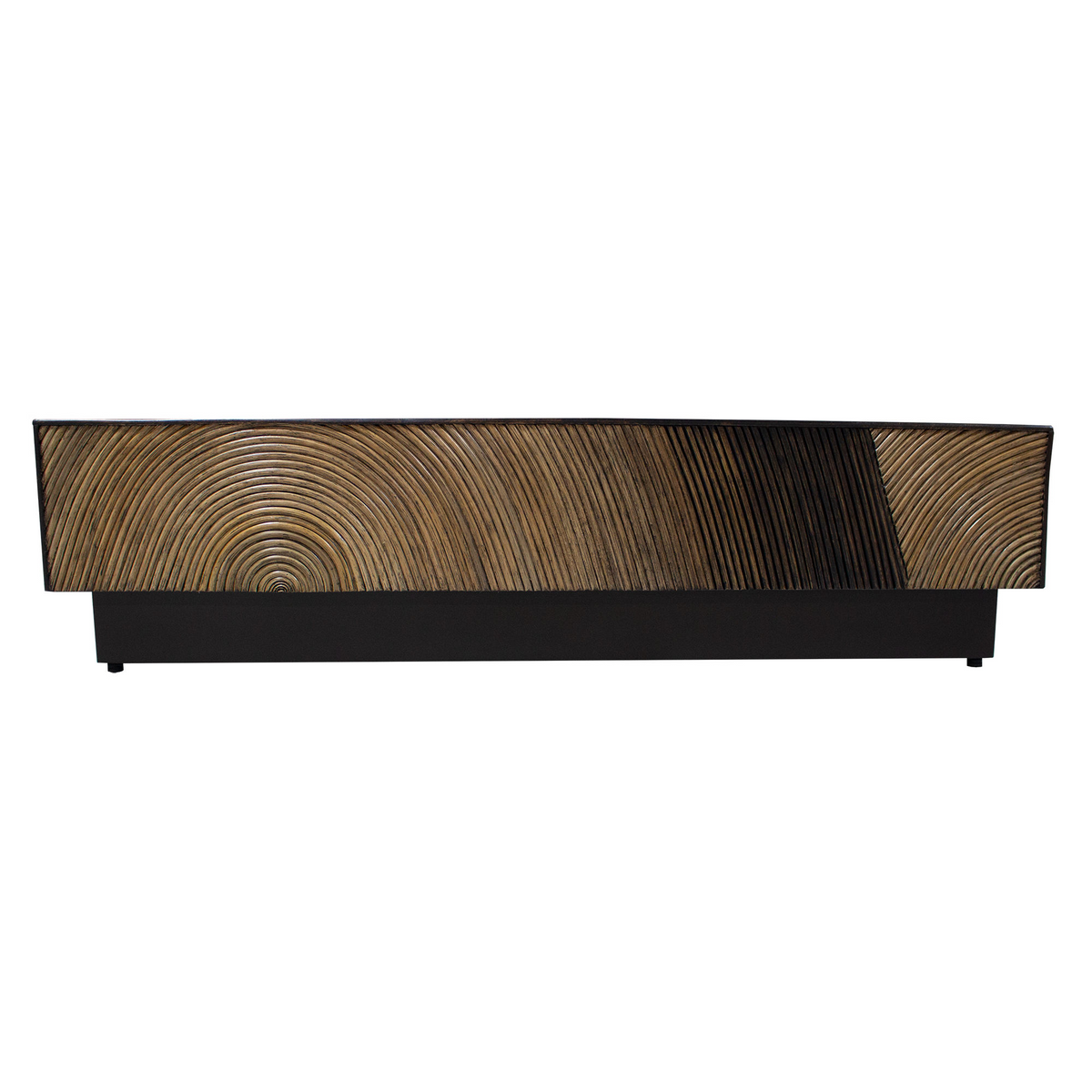 PTMD Casablanca Mesa de centro marrón cuadrada 120x120cm
