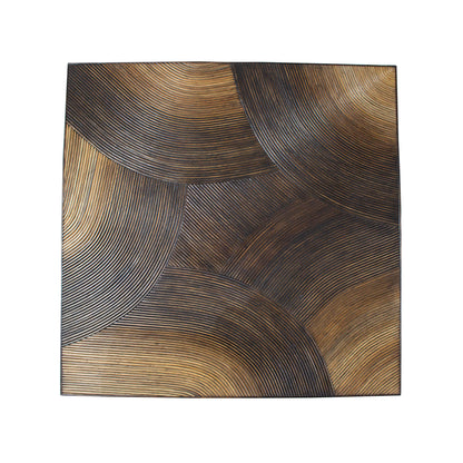 PTMD Casablanca Mesa de centro marrón cuadrada 120x120cm