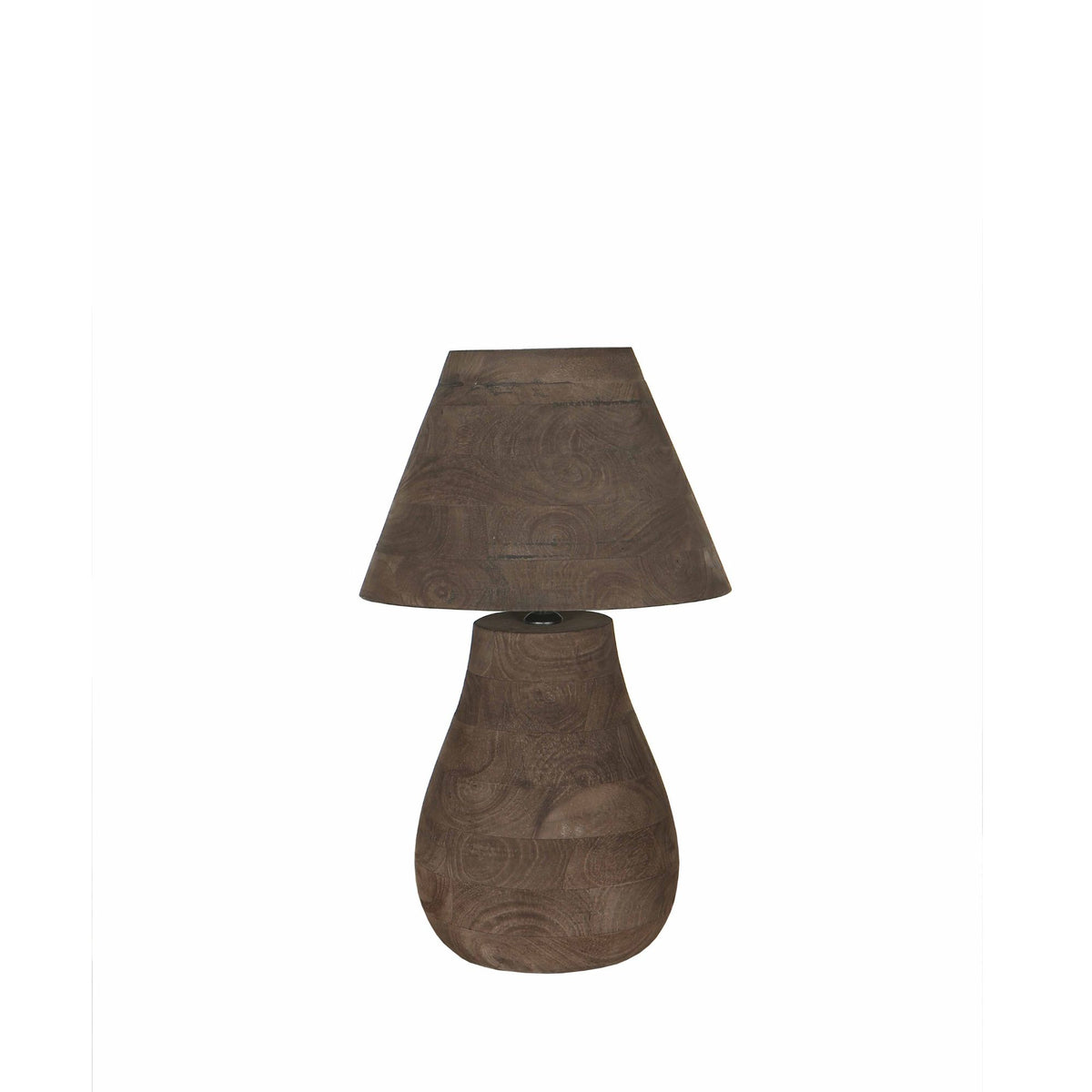 Lámpara de mesa Peake Madera de Mango Marrón Pequeña PTMD
