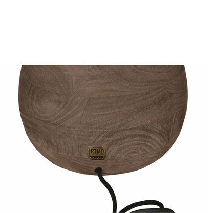 Lámpara de mesa Peake Madera de Mango Marrón Pequeña PTMD