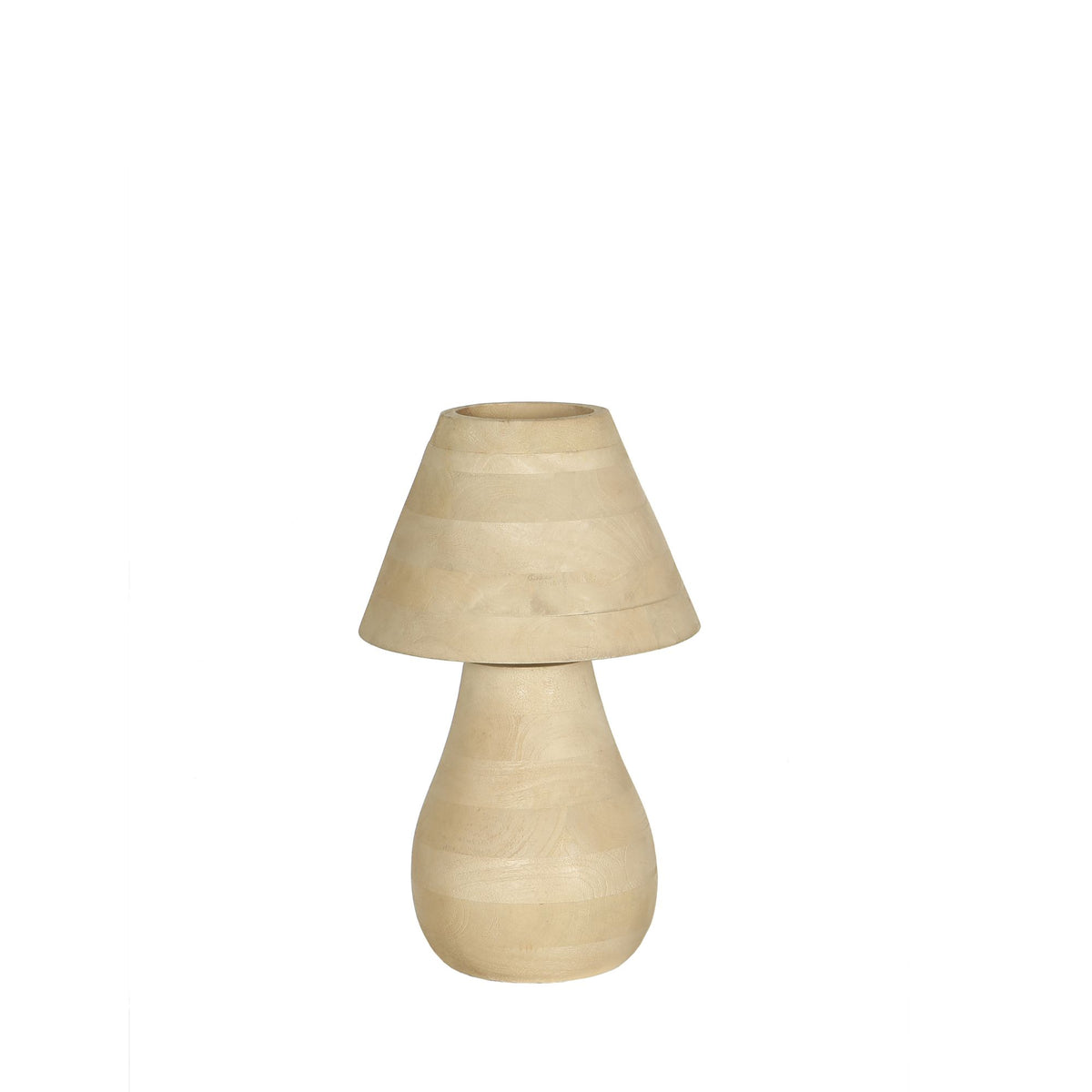 Lámpara de mesa Peake Madera de mango natural Pequeña PTMD
