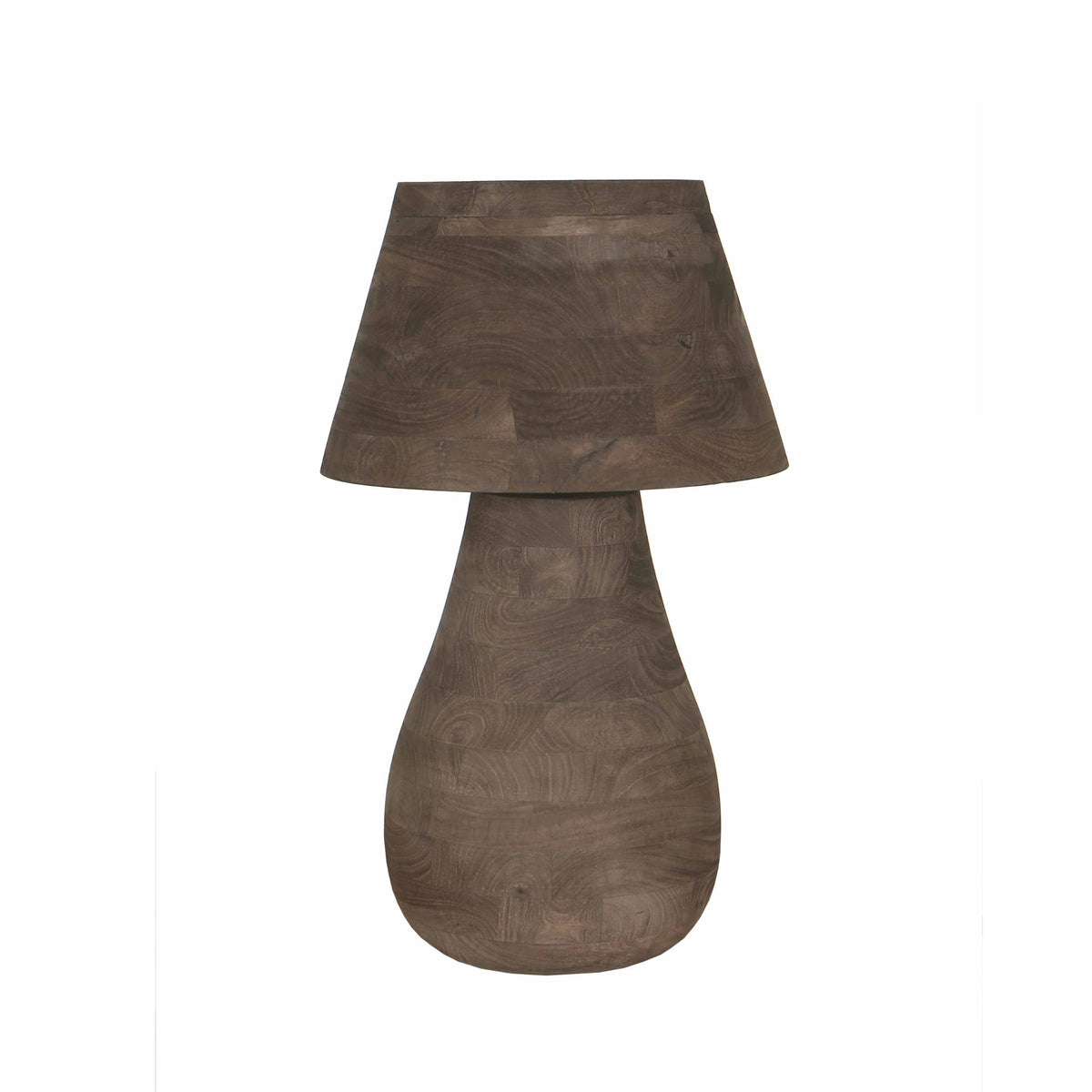 Lámpara de mesa Peake Madera de Mango Marrón Grande PTMD