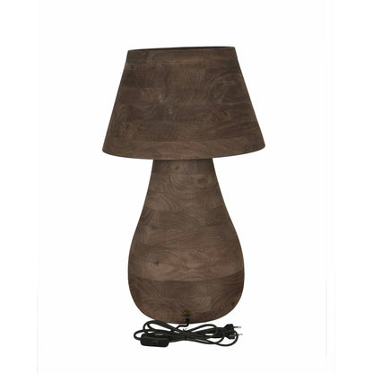Lámpara de mesa Peake Madera de Mango Marrón Grande PTMD