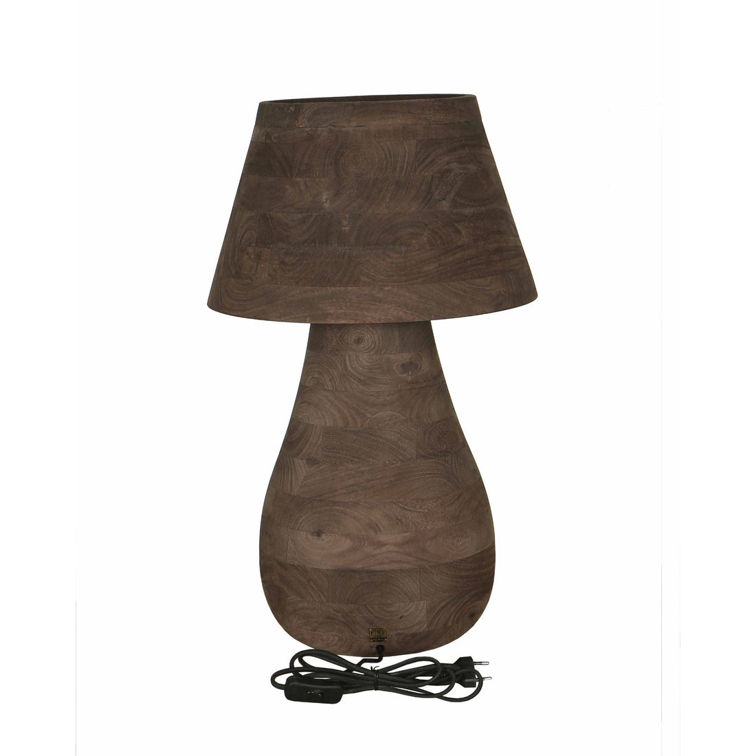 Lámpara de mesa Peake Madera de Mango Marrón Grande PTMD