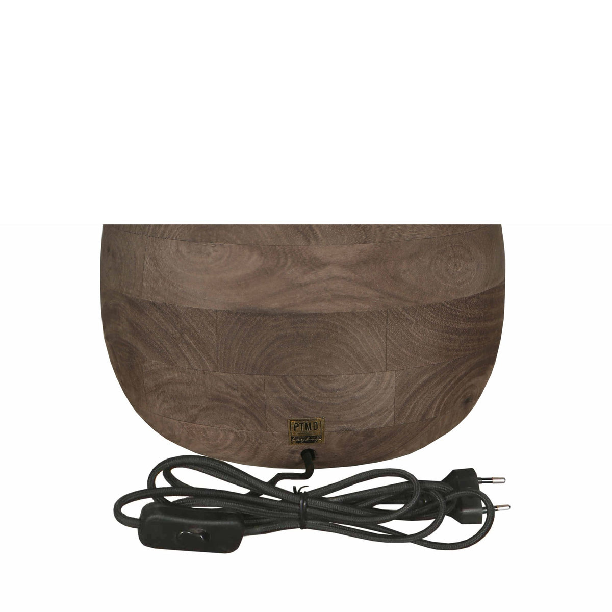 Lámpara de mesa Peake Madera de Mango Marrón Grande PTMD