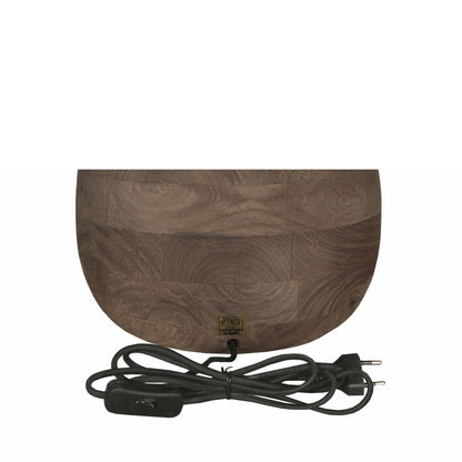 Lámpara de mesa Peake Madera de Mango Marrón Grande PTMD