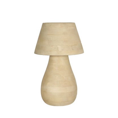 Lámpara de mesa Peake Madera de mango natural Grande PTMD