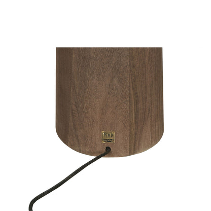 Lámpara de pie Elaine Madera Mango Marrón Base Redonda H130cm PTMD