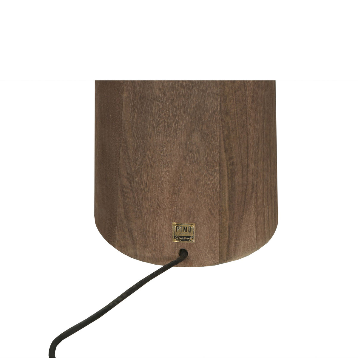 Lámpara de pie Elaine Madera Mango Marrón Base Redonda H130cm PTMD