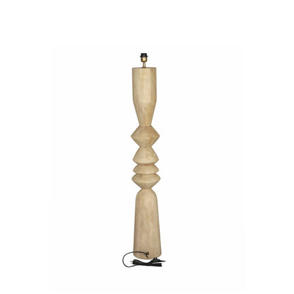 Lámpara de pie Elaine Mango Madera Redonda H130cm PTMD