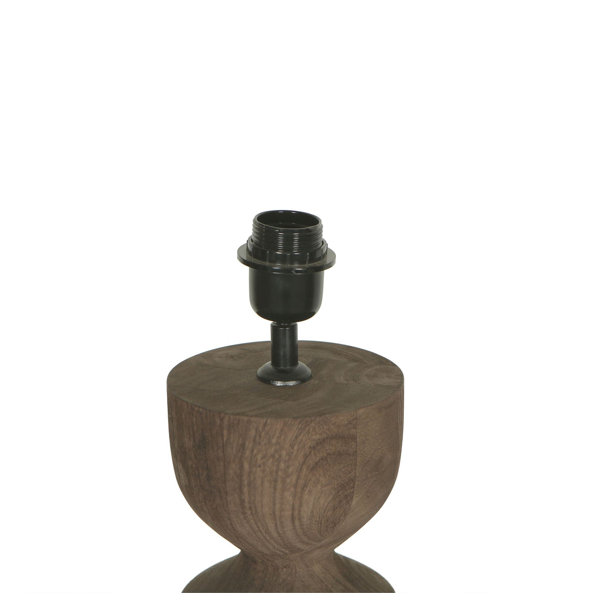 Lámpara de mesa Elaine Madera de Mango Marrón Base Redonda PTMD
