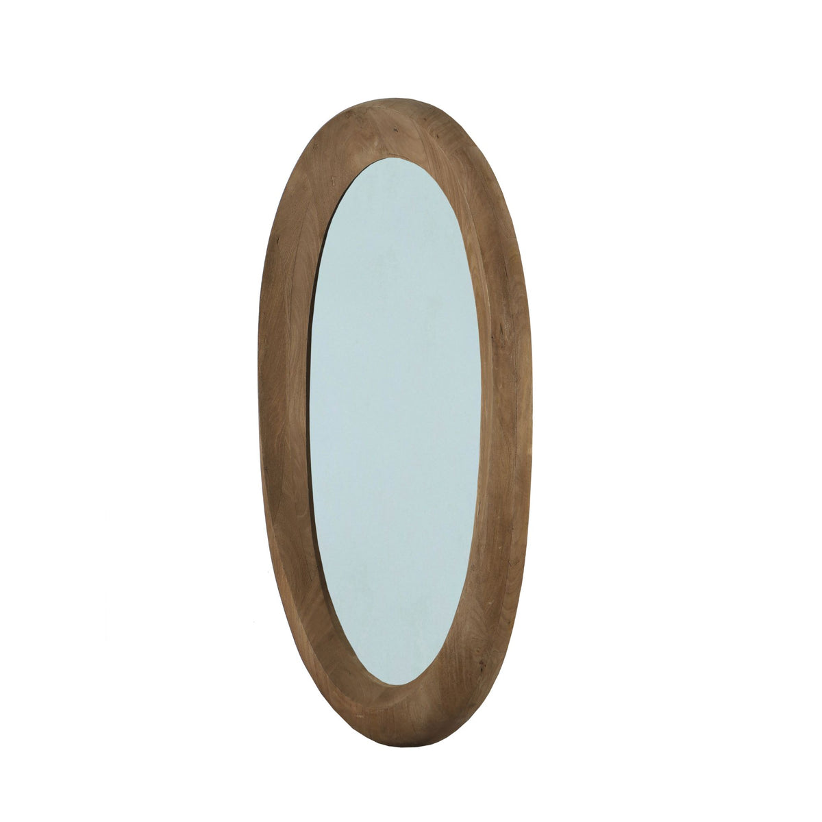 Espejo ovalado Noam de madera de mango 68 x 8 x 120 cm PTMD